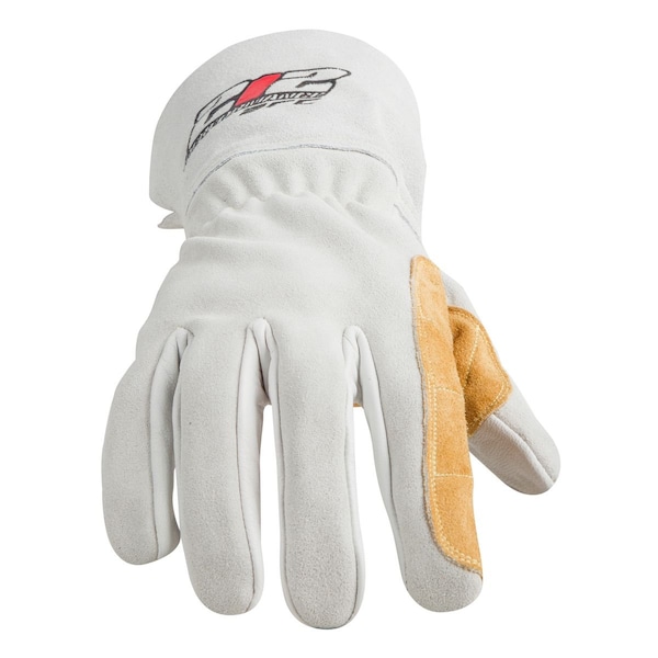 Welding Gloves, Grade A Leather Blend, S, 1 PR